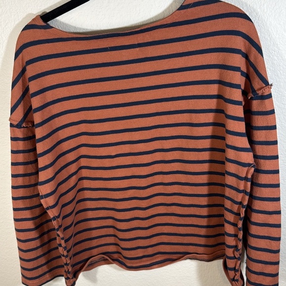 MADEWELL Luxe Long-Sleeve Tee in Casler Stripe - Picture 4 of 5